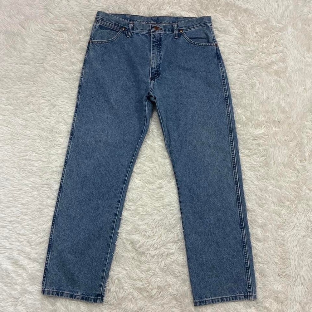 Vintage Western Wrangler Original Cowboy Cut  blue denim jeans